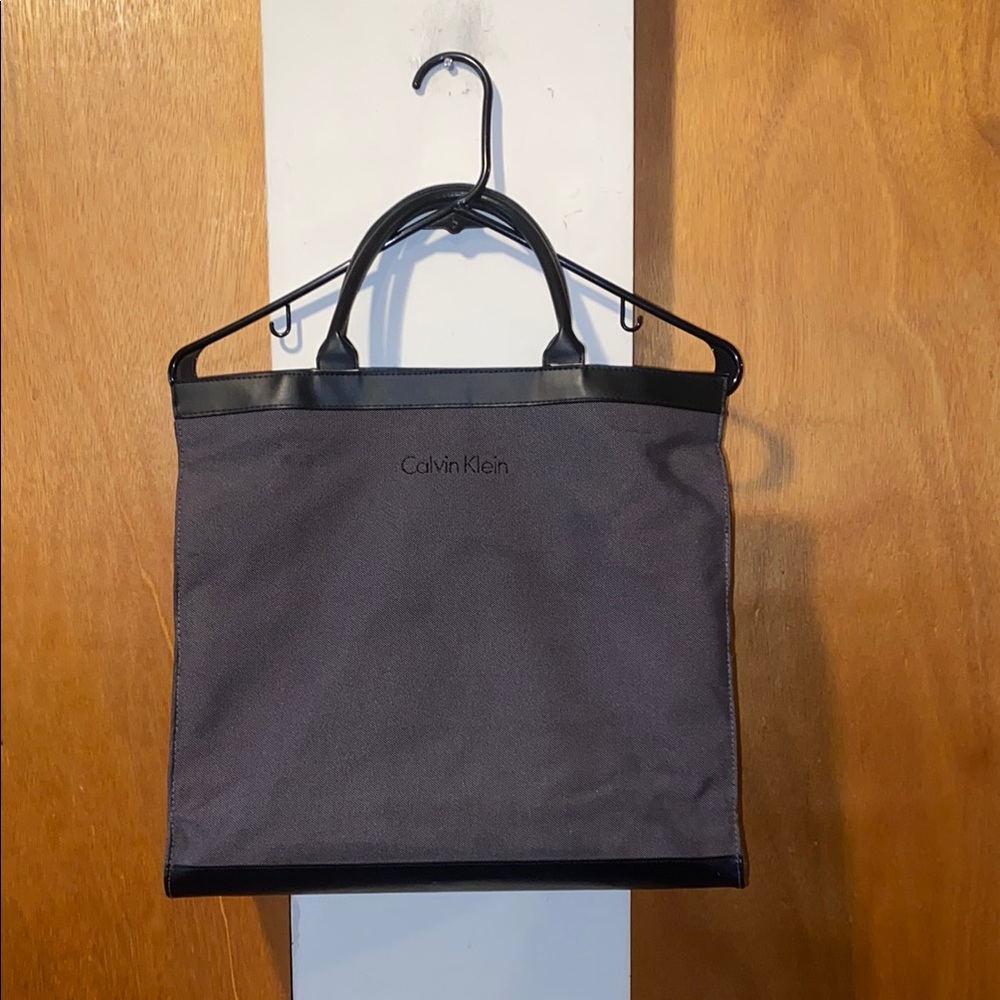 🩶♠️🩶NWT Calvin Klein Black Briefcase Minimalist Design Tote Bag